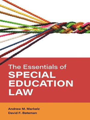 cover image of The Essentials of Special Education Law